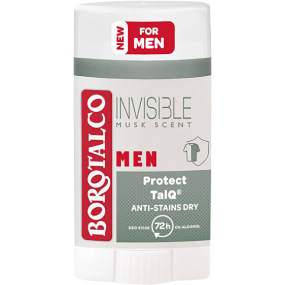 Дезодорант каменный для мужчин Borotalco Invisible Dry (Deo Stick) 40 мл