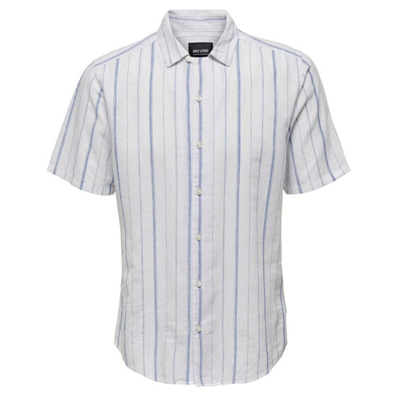 ONLY & SONS Caiden Stripe Resort short sleeve shirt