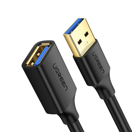 Преобразованное название товара: Переходник USB-A 3.0 5Gb/s 0.5м черный Ugreen US121