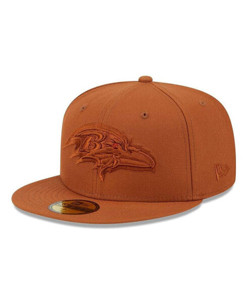 Men's Brown Baltimore Ravens Color Pack 59Fifty Fitted Hat