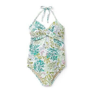 Wrap Front Halter One Piece Maternity Swimsuit - Isabel Maternity by Ingrid &