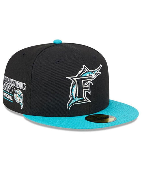 Men's Black Florida Marlins Big League Chew Team 59FIFTY Fitted Hat