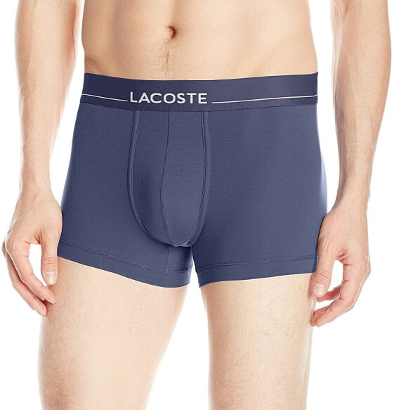 Lacoste Men's 176820 Tencel Trunk Underwear Navy Size S