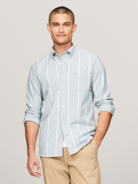 Regular Fit Stripe Oxford Shirt