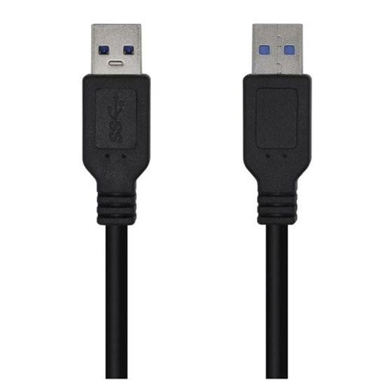 USB Cable Aisens A105-0446 Black 1 m (1 Unit)