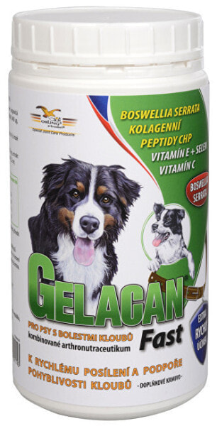 Пищевая добавка для собак GELACAN Гелакан Фаст 500 г