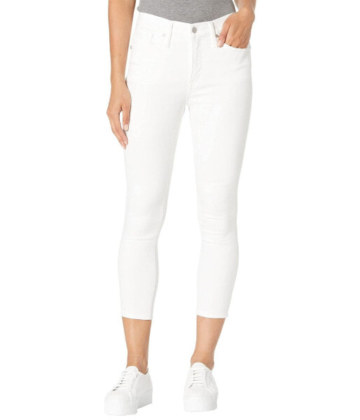 Madewell Petite 9" Mid-Rise Crop in Pure White Pure White 31