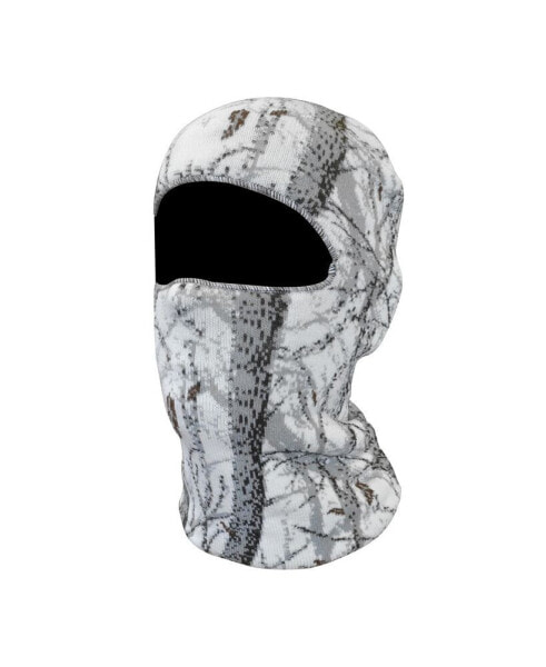 Men's Quietwear Digital Knit Camo 1 Hole Mask, Adventure Snow, One Size