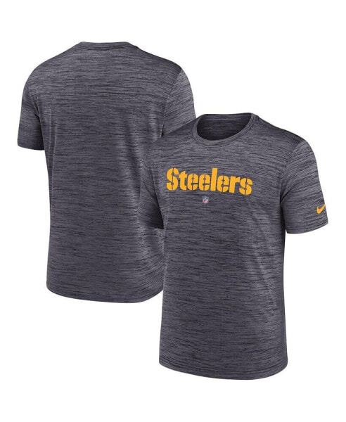 Men's Black Pittsburgh Steelers Velocity Performance T-shirt