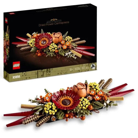 Конструктор Lego Lego Icons 10314 The Table Center of Dried Flowers, Artificial Plants with Rose.
