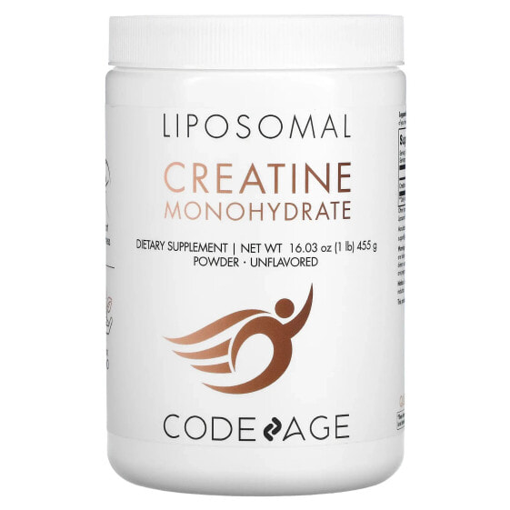 Liposomal Creatine Monohydrate Powder, Unflavored, 1 lb (455 g)