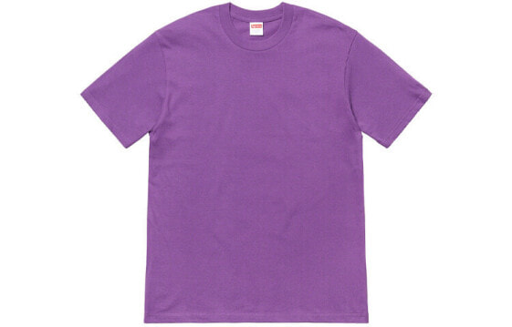 Supreme SS19 Headline Tee Purple 标语logo短袖T恤 男女同款 紫色 送礼推荐 / Футболка Supreme SS19 Headline Tee Purple logoT SUP-SS19-763