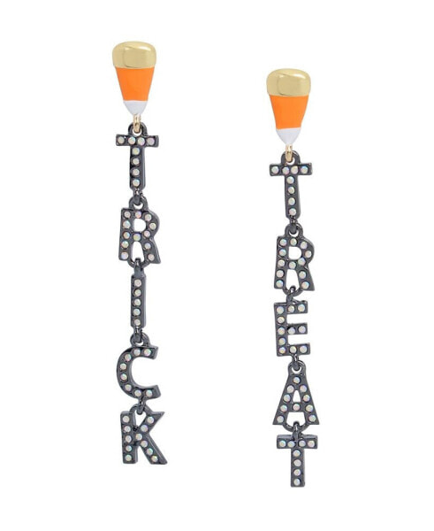 Faux Stone Trick or Treat Mismatch Earrings