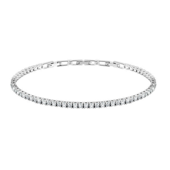 Современный серебряный браслет с кристаллами Alfa SATN01