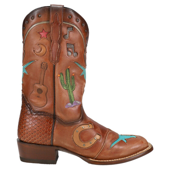 Dan Post Boots Western Dream TooledInlay Cowboy Womens Size 9 M Casual Boots DP