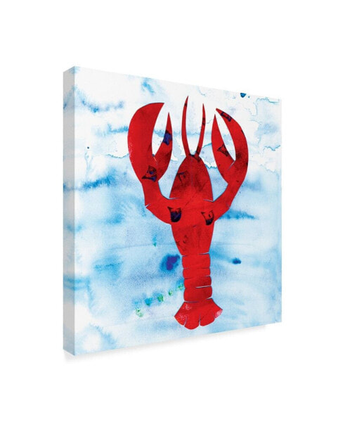 Summer Tali Hilty 'Lobster' Canvas Art - 14" x 14" x 2"