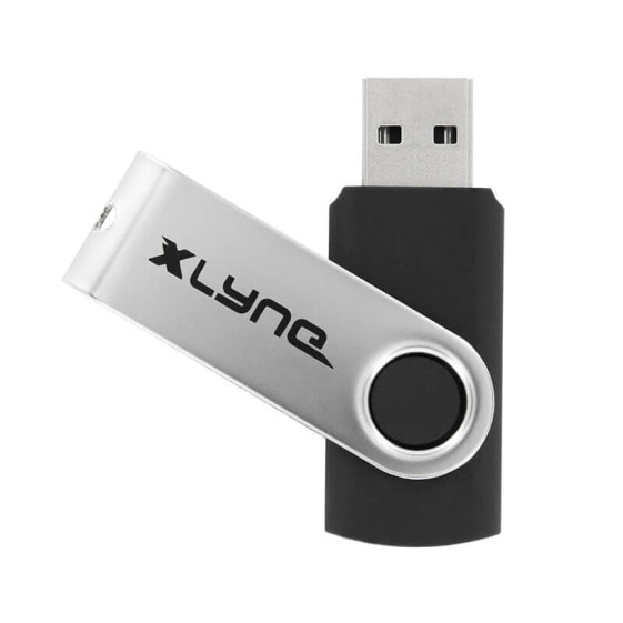 Флеш-накопитель USB 128 GB - Xlyne GmbH 177534-2 - черный, серебристый