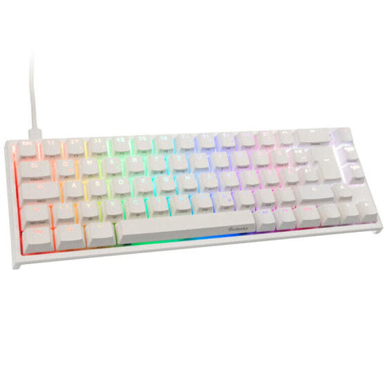 Ducky One 2 SF Gaming Tastatur, MX-Blue, RGB LED - weiß