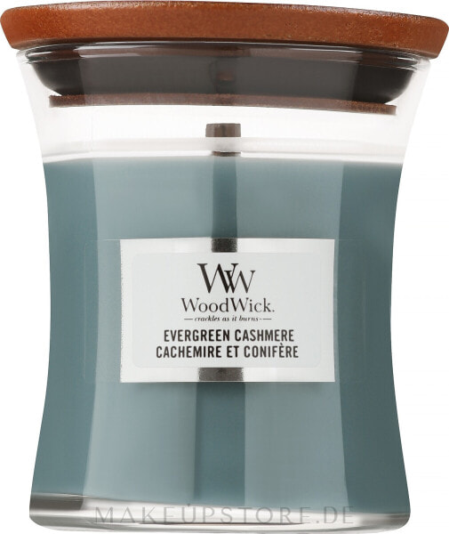 Duftkerze - WoodWick Evergreen Cashmere Candle 85 g