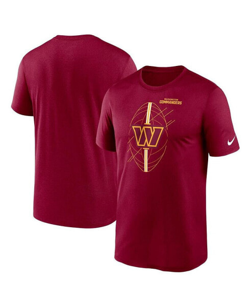 Men's Burgundy Washington Commanders Legend Icon Performance T-shirt