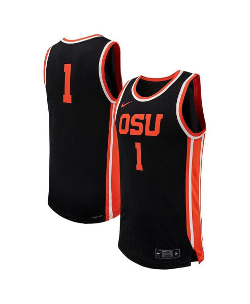 Men's #1 Black Oregon State Beavers Replica jersey Basketball Jersey