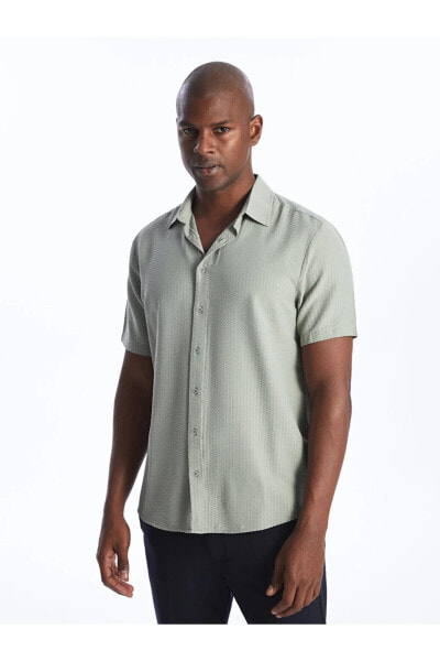 Рубашка мужская LCW Regular Fit короткий рукав