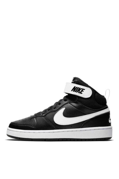Кроссовки детские Nike CD7782-010 Court Borough Mıd 2 (gs) черно-серебристые
