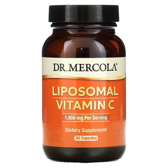Витаминный комплекс Liposomal Vitamin C, 1,000 мг, 60 капсул (500 мг на капсулу) Dr. Mercola