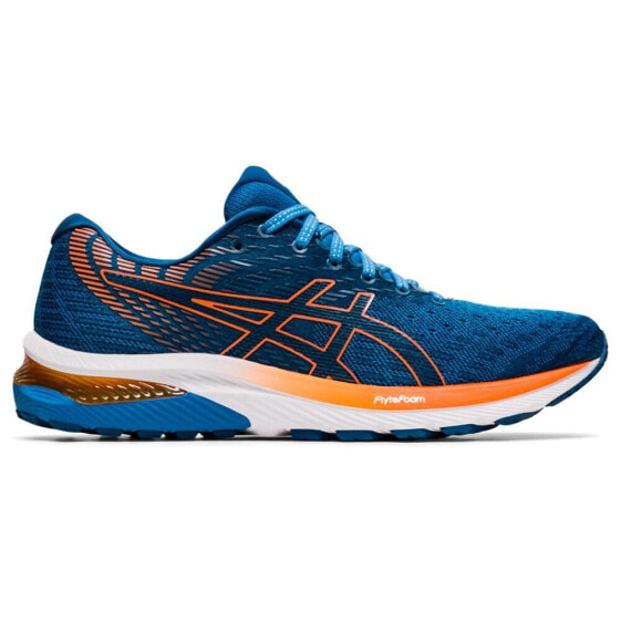 Мужские кроссовки спортивные для бега синие текстильные низкие с амортизацией  Asics Gel Cumulus 22