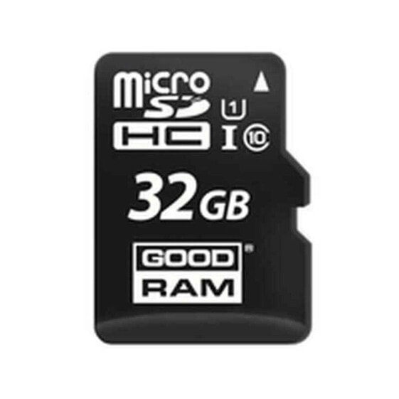 Micro SD Memory Card with Adaptor GoodRam M1AA-0320R12 Class 10 UHS-I 100 Mb/s Black 32 GB