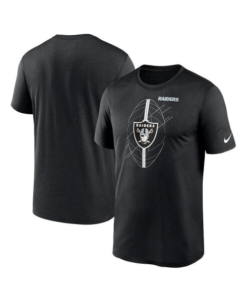 Men's Black Las Vegas Raiders Legend Icon Performance T-shirt