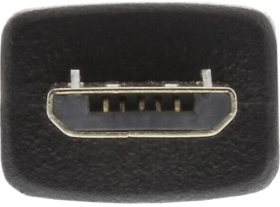 Аксессуар USB кабель Hapena USBAM11/1 - 1 м - USB A - Micro-USB B - USB 2.0 - 480 Мбит/с - Черный