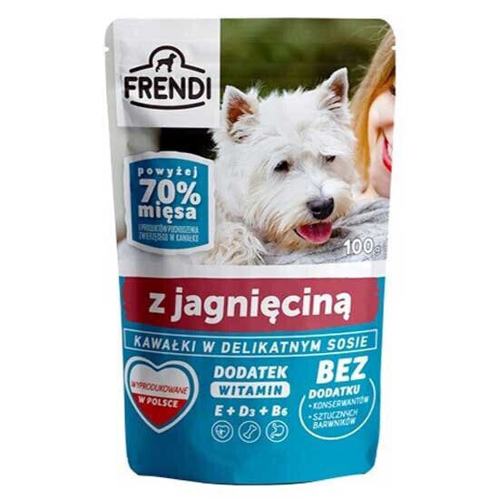 FRENDI Pieces in a delicate sauce with lamb 100g wet food for dog