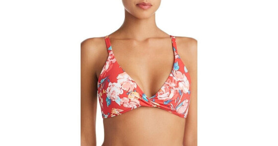 Lauren Ralph Lauren 259894 Women Bright Floral Molded Cup Bra Bikini Top Size 10