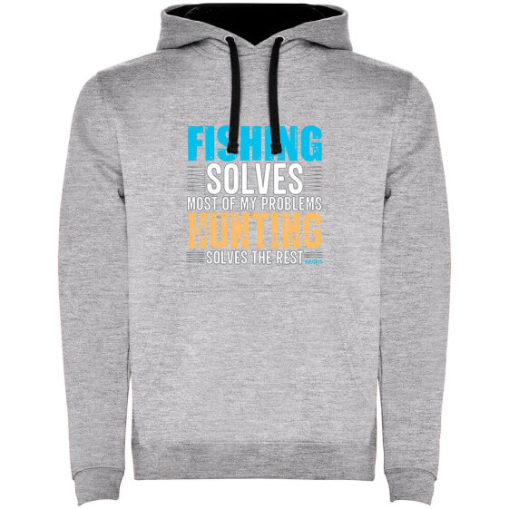 KRUSKIS Fishing Solves Two-Colour hoodie