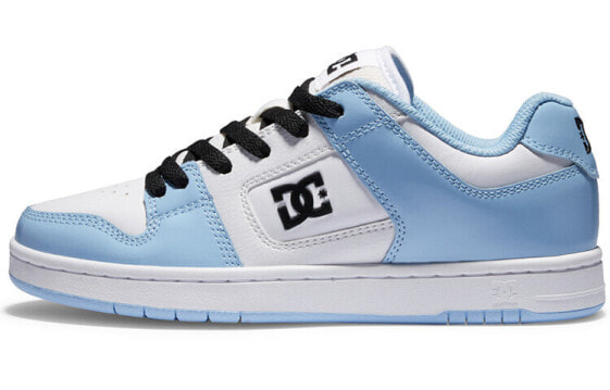 DC Shoes MANTECA 4 漆皮 经典百搭耐磨街头 低帮 板鞋 女款 白蓝 / Кроссовки DC Shoes MANTECA 4 ADJS100161-XBWK