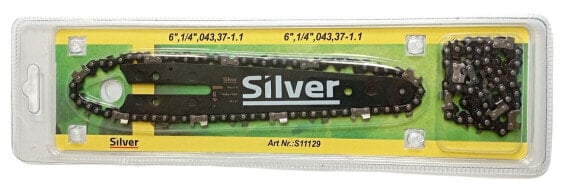 SILVER PROWADNICA+2xŁAŃCUCH 6" .1/4" ,043- 37-1,1mm