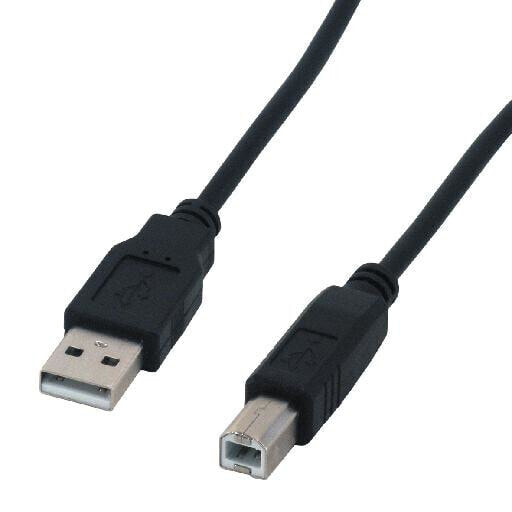 MCL Samar MCL USB 2.0 A/B 2m - 2 m - USB A - USB B - USB 2.0 - Male/Male - Black