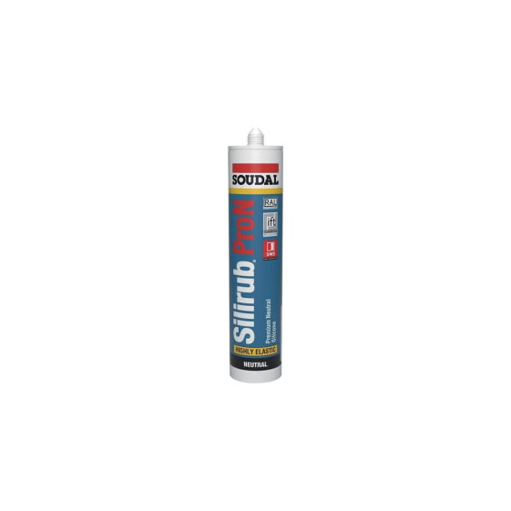 Soudal Silikondichtstoff Silirub Pro N schwarz 300 ml , VE: 15