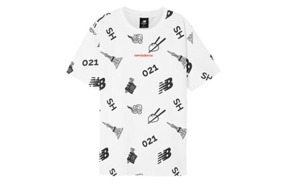 T-Shirt New Balance T AMT02372-WT