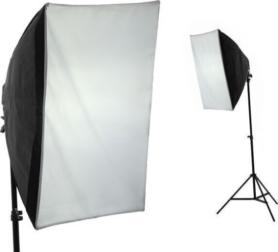 Lampa studyjna IShoot ZESTAW SOFTBOX 50x70cm + STATYW 220cm + ŻARÓWKA 65W = 325W