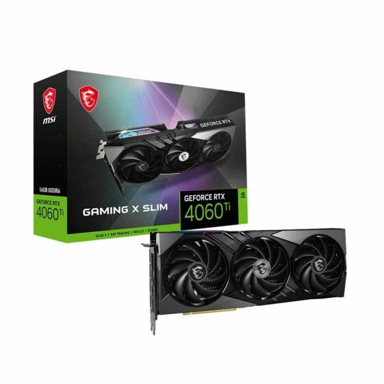 Графическая карта MSI GeForce RTX 4060 Ti GAMING X SLIM 16 GB GDDR6 Geforce RTX 4060 Ti