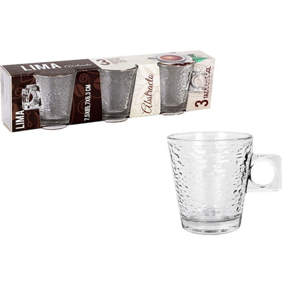 INDE Set 3 Coffee Cups 8cl Abstract Lima