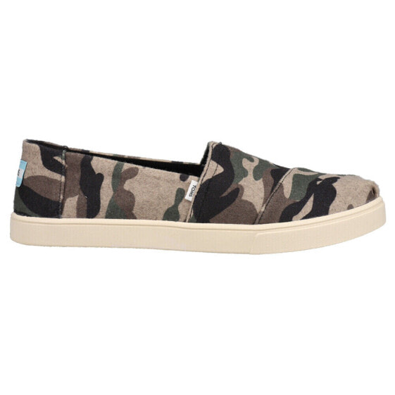 TOMS Alpargata Cupsole Camouflage Slip On Womens Green Sneakers Casual Shoes 10