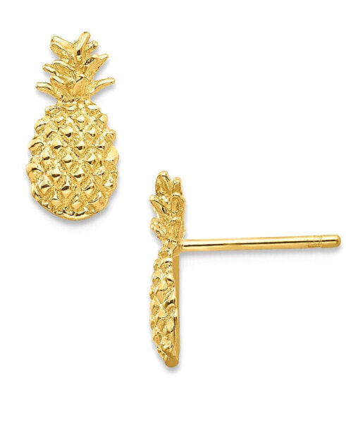 Серьги Macy's Pineapple Stud  in Gold