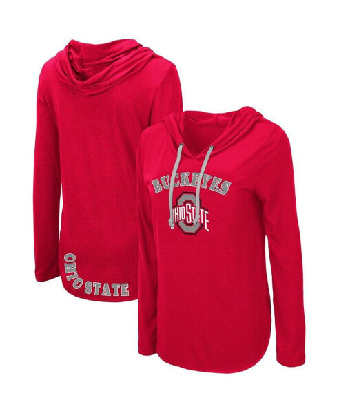 Women's Scarlet Ohio State Buckeyes My Lover Hoodie Long Sleeve T-shirt