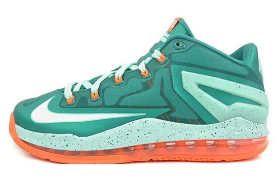 Кроссовки Nike Lebron 11 низкие Biscayne мужские зеленые