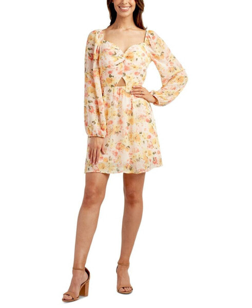 Платье BCX для девочек с цветочным принтом и вырезом под ключикозвыш Sonoma Dress.