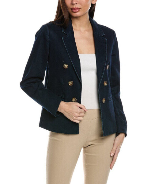 Jones New York City Denim Blazer Women's Blue Xs