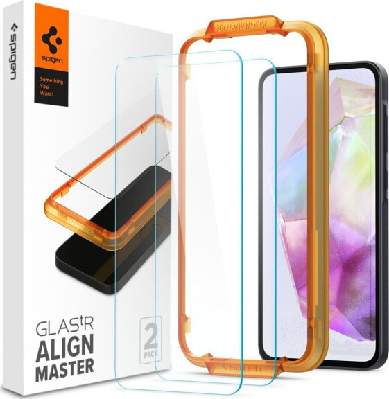 Spigen Spigen Glass tR AlignMaster 2 Pack - Samsung Galaxy A35